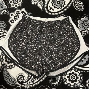 Black and white Nike shorts